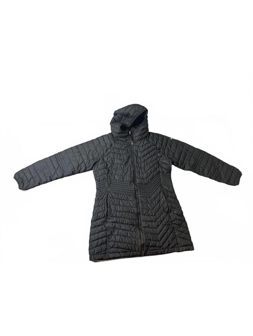 Columbia Women's Black Quilted Hooded Jacket XL